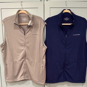 Vineyard Vines Men's Dual Vest Set - Beige and Navy